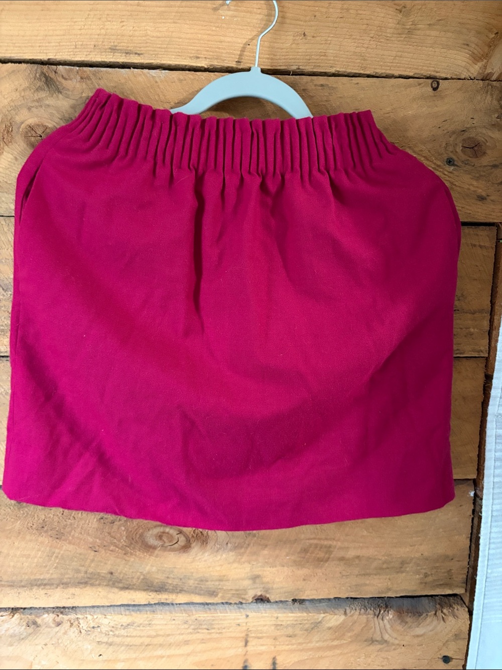 J. Crew Hot Pink Elastic-Waist Mini Skirt
